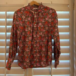 J Crew /Liberty of London floral shirt, size 8